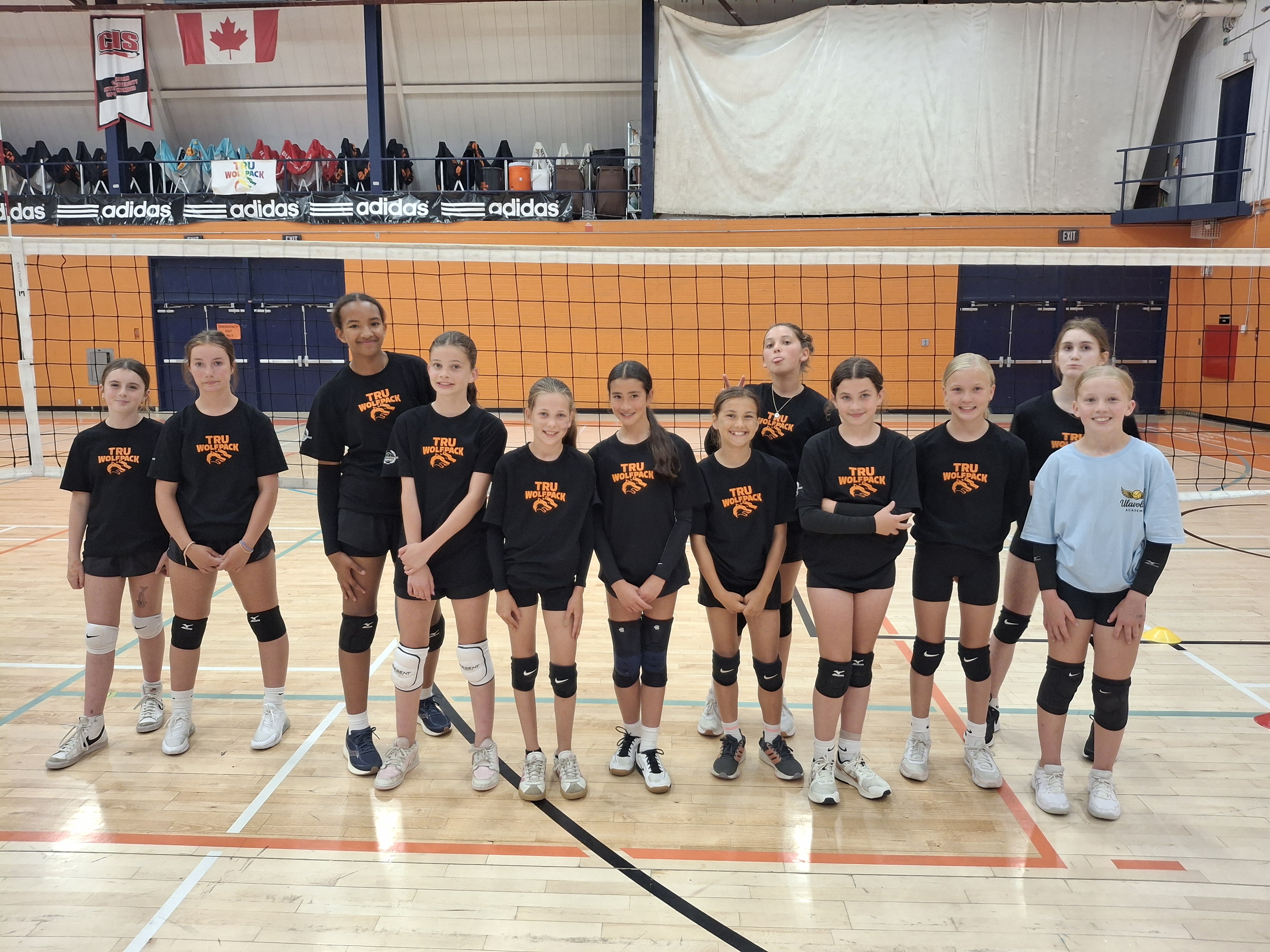 Indoor volleyball training